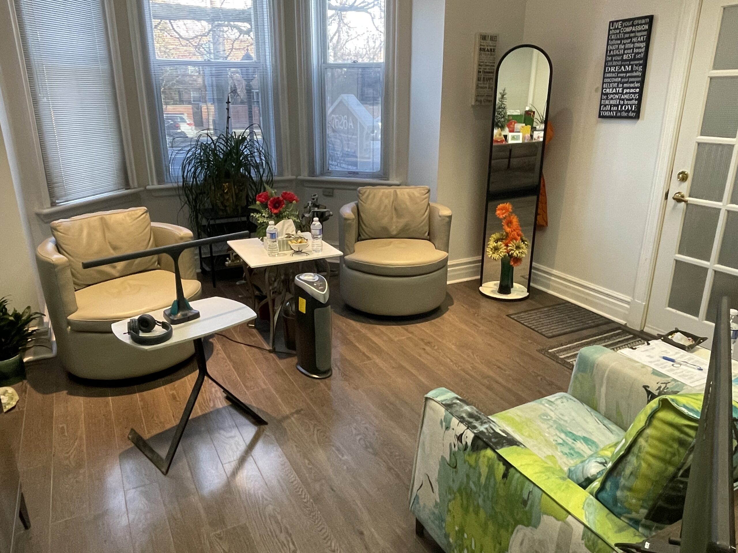 inside Rafati counselling office couples therapy, marriage counselling toronto